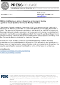 FDIC to Hold Meeting of Advisory Committee on Community Banking