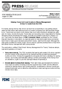 Helping Teens Get Good Grades in Money Management A HowTo Guide from the FDIC