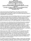 Executive Compensation Oversight After the DoddFrank Wall Street Reform and Consumer Protection Act of 2010 FDIC View