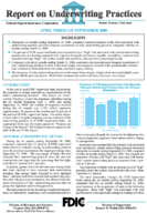 Report on Underwriting Practices  April 2000 to September 2000