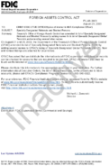 FOREIGN ASSETS CONTROL ACT Specially Designated Nationals and Blocked Persons