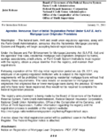 Joint ReleaseAgencies Announce Start of Initial Registration Period Under SAFE Acts Mortgage Loan Originator Provisions