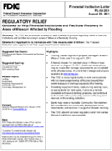 Regulatory Relief Guidance to Help Financial Institutions and Facilitate Recovery in Areas of Missouri Affected by Flooding