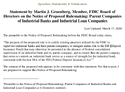 Notice of Proposed Rulemaking Parent Companies of Industrial Banks and Industrial Loan Companies