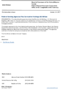 Joint ReleaseFederal Banking Agencies Fine ServiceLink Holdings 65 Million