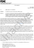 FDICCONNECT The FDIC Announces the Availability of FDICconnect