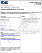 Office of Foreign Assets Control Specially Designated Nationals and Blocked Persons