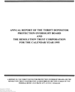 1995 Annual Report of the Resolution Trust Corporation