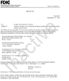 Special Alert Entities That May Conducting Banking Operations in the United States Without Authorization
