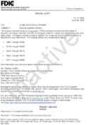 Special Alert Missing Cashiers Checks