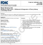 Bank Secrecy Act Multibanka Riga LatviaWithdrawal of Designation of Primary Money Laundering Concern