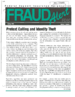 FDIC Fraud Alert Volume 7 Number 1 Spring 1999