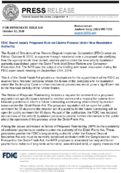 FDIC Board Issues Proposed Rule on Claims Process Under New Resolution Authority