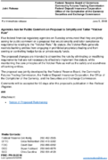 Joint ReleaseAgencies Ask for Public Comment on Proposal to Simplify and Tailor Volcker Rule