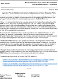 Joint ReleaseAgencies Provide Additional Instructions for Submission of Some Resolution Plans