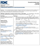 Consolidated Reports of Condition and Income