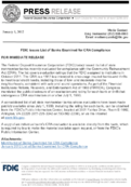 FDIC Issues List of Banks Examined for CRA Compliance