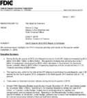 Fourth Quarter 2016 CFO Report to the Board