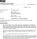 Third Quarter 2017 CFO Report to the Board