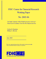 Do Bank Failures Affect Real Economic Activity StateLevel Evidence from the PreDepression Era