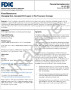 Flood Insurance Managing Risks Associated with Lapses in Flood Insurance Coverage