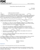 Foreign BrokerDealer Securities Activities USAffiliated Foreign BrokerDealer Activities