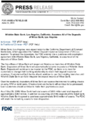 Wilshire State Bank Los Angeles California Assumes All of the Deposits of Mirae Bank Los Angeles