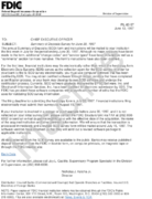 Summary of Deposits Survey Summary of Deposits Survey for June 30 1997