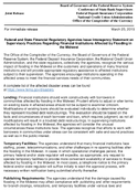 Federal and State Financial Regulatory Agencies Issue Interagency Statement on Supervisory Practices Regarding Financial Institutions Affected by Flooding in the Midwest
