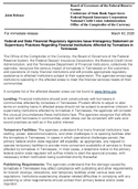 Joint ReleaseFederal and State Financial Regulatory Agencies Issue Interagency Statement on Supervisory Practices Regarding Financial Institutions Affected by Tornadoes in Tennessee