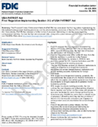 USA PATRIOT Act Final Regulation Implementing Section 312 of USA PATRIOT Act