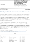 Joint ReleaseFederal Regulators Release Model Consumer Privacy Notice Online Form Builder