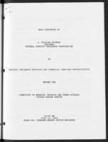 Deposit Insurance Revision and Financial Services Restructuring FDIC view