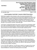 Joint ReleaseFederal Regulators Seek Public Comment on Model Privacy Notice