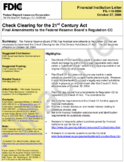 Final Amendments to the Federal Reserve Boards Regulation CC