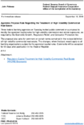Joint ReleaseAgencies Propose Rule Regarding the Treatment of High Volatility Commercial Real Estate