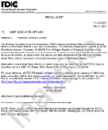 Special Alert Fictitious Cashiers Checks