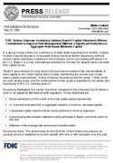 FDIC Acting Chairman Gruenberg Outlines Basel II Capital Objectives