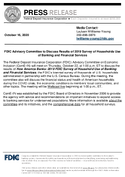 FDIC Advisory Committee to Discuss Results of 2019 Survey of Households Use of Banking and Financial Services