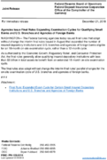 Joint ReleaseAgencies Issue Final Rules Expanding Examination Cycles for Qualifying Small Banks and US Branches and Agencies of Foreign Banks
