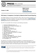 FDIC Selects 14 Companies in Tech Sprint to Modernize Bank Financial Reporting