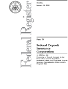 Processing of Deposit Accounts in the Event of an Insured Depository Institution Failure and LargeBank Deposit Insurance Determination Modernization