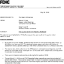 First Quarter 2018 CFO Report to the Board