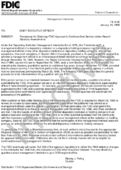 Management Interlocks Procedures for Obtaining FDIC Approval to Continue Dual Service Under Recent Statutory Amendments
