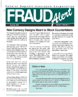 FDIC Fraud Alert Volume 4 Number 1 Summer 1994