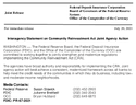 Joint ReleaseInteragency Statement on Community Reinvestment Act Joint Agency Action