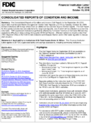Consolidated Reports of Condition and Income