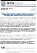 FDIC Board Passes Notice of Proposed Rulemaking on Prohibitions and Restrictions on Proprietary Trading and Certain Interests In and Relationships With Hedge Funds and Private Equity Funds
