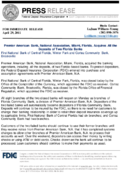Premier American Bank National Association Miami Florida Acquires All the Deposits of Two Florida Banks