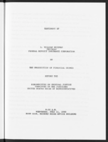 The Prosecution of Financial Crimes FDIC view